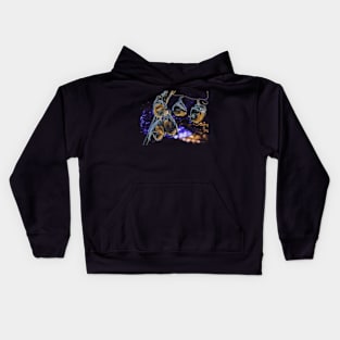 Cosmic Space Bats Kids Hoodie